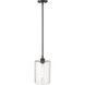 Chastine 1 Light 8 inch Matte Black Pendant Ceiling Light